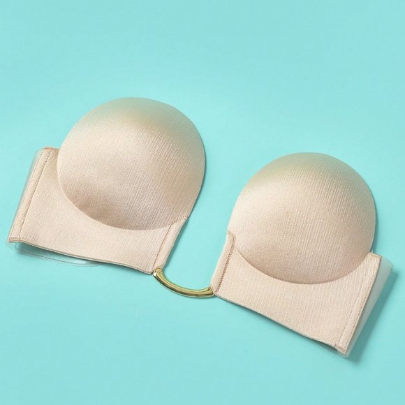 Chain Detail Self Adhesive Strapless Bra - Picture 6 of 8